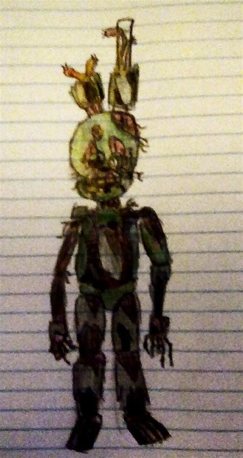 Burnedwithered Springtrap By Shadow Plasma On Deviantart