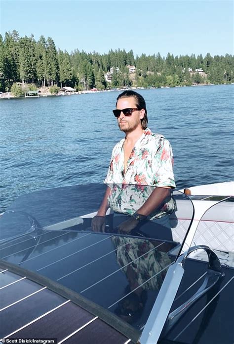Kourtney Kardashian And Ex Scott Disick Joke Around On Vacation At Lake