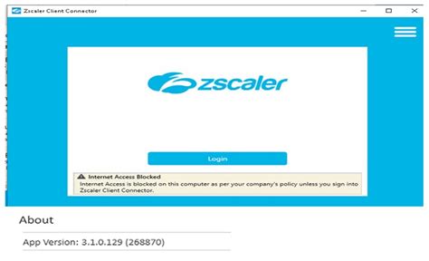 Zscaler Client Connector App Version 310129 Logged Off Automatically
