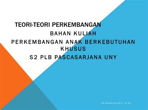 Pdf Teori Teori Perkembanganstaff Uny Ac Id Sites Default Files Teori