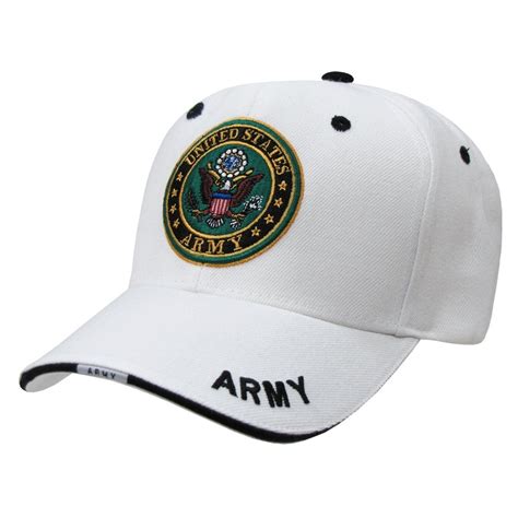 White United States Us Army Cap Caps Hat Hats Usa Military Cap Hats