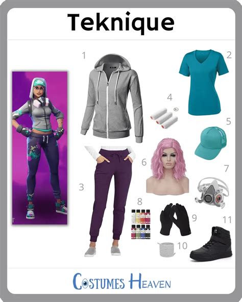 Teknique Costume For Cosplay And Halloween