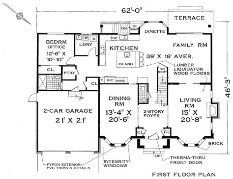 Colonial House Layout