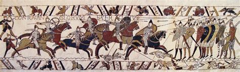 58 bilder wurden dafür im 11. Der Teppich von Bayeux, die berühmteste mittelalterliche ...