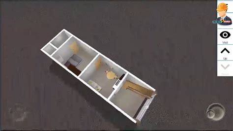 10x40 House Plan 3d With One Bedroom And Interior Youtube