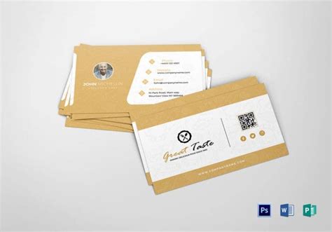 Business cards make the ultimate first impression. 18+ Restaurant Chef Business Card Templates - AI, Pages ...