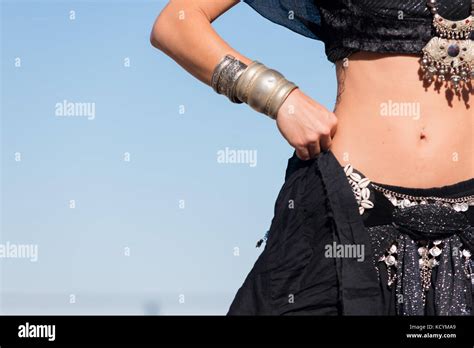 Beautiful Belly Dance Movement Exotic Female Perfect Body Lady Stock Photo Alamy