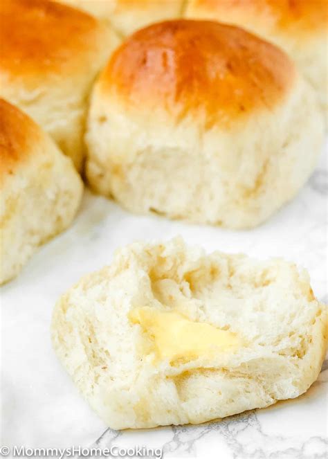 Soft No Knead Eggless Dinner Rolls Mommys Home Cooking