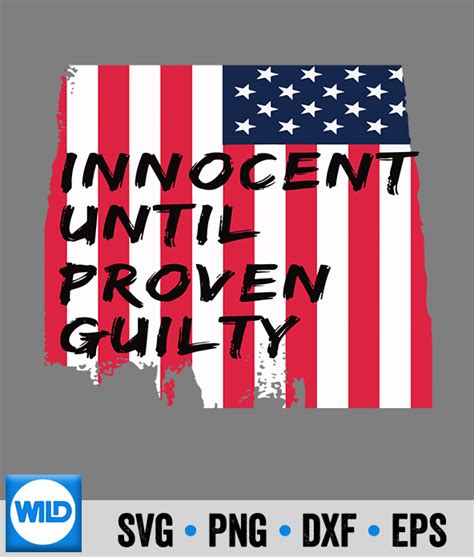 Patriotic Svg Innocent Until Proven Guilty American Flag Patriotic Svg Wildsvg