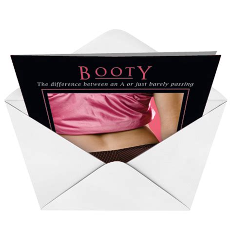Booty, free, and booty pic: Booty Funny Adult Graduation Greeting Card|Nobleworks