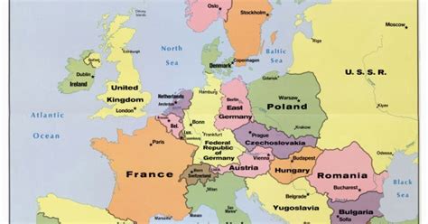 World Maps Europe Large Scale Old Political Map Of Europe With Capitals
