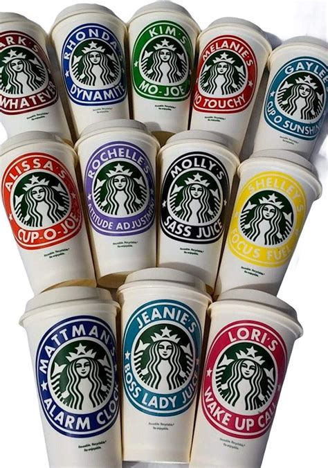 Personalized Reusable Starbucks Coffee Cup 16 Ounces With