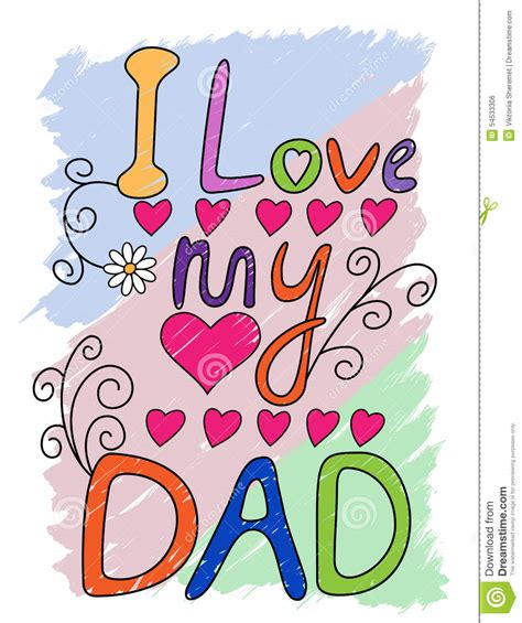 I Love My Dad T Shirt Typography Vector 54533306