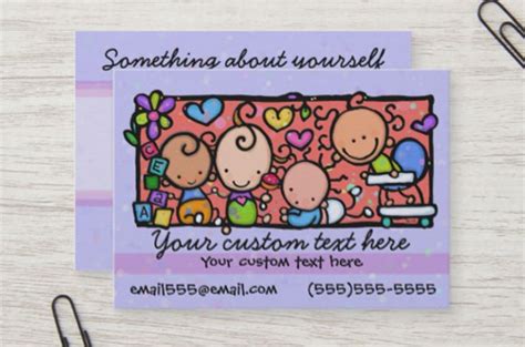 Daycare Business Card Templates Free Psd Ai Word Doc Indesign Formats