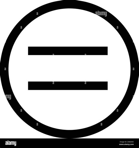 Equal Sign Flat Style Equal Icon Illustration Isolated On White