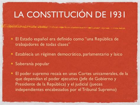 Sociales Y Lengua Constitución Española De 1931