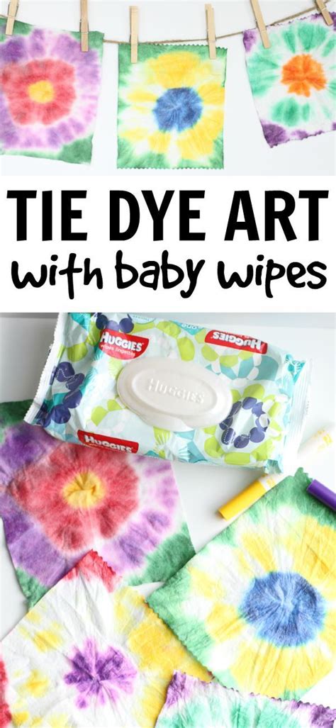 Easy Tie Dye Art With Baby Wipes Such A Fun Way To Explore Tie Dye And