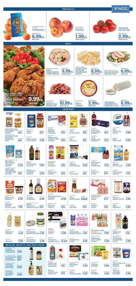 Fill up your basket with these unique varietals, and savor the sweet taste of just continue scrolling and find the current weekly ad. Kings Food Market Weekly Circular August 21 - August 27 ...