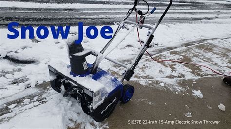 Snow Joe Sj627e 22 Inch 15 Amp Electric Snow Thrower Product Review