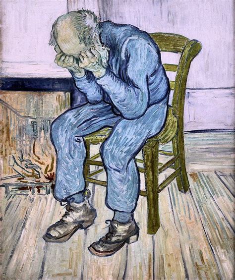 Vincent Van Gogh Sorrowing Old Man At Eternitys Gate 1890 Van