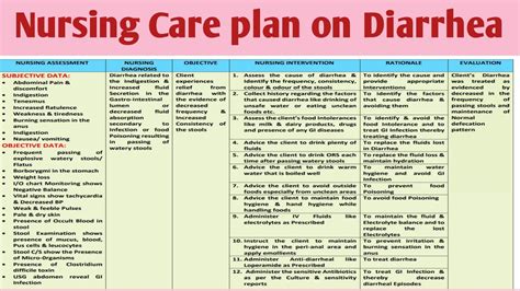 NCP Nursing Care On Diarrhea GI Disorder YouTube