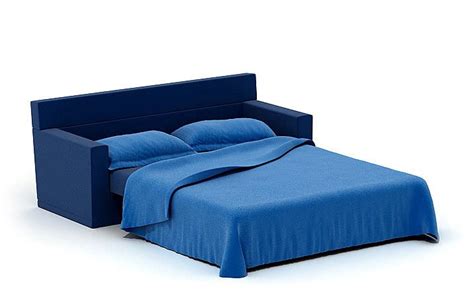 Blue Sofa Bed 3d Model Cgtrader