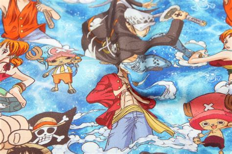 One Piece Japan Anime Fabric Tela 100 Algodón Tela De Etsy