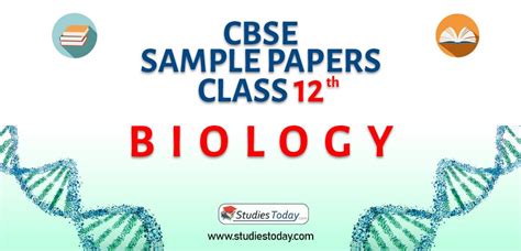 Cbse Sample Paper Class 12 Biology Solved Pdf Download
