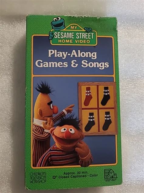 Vhs Sesame Street Play Along Games And Songs Vhs 1986 Vintage 11