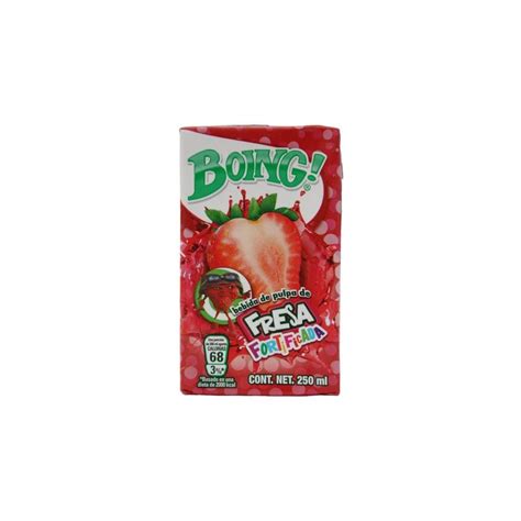 CAJA JUGO BOING FRESA DE 250 ML CON 27 PIEZAS - PASCUAL