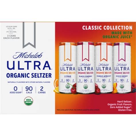 Michelob Ultra Classic Collection Organic Seltzer 12 Pk 12 Fl Oz