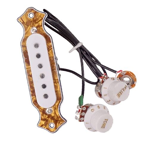 If you picked up an engine from a salvage yard or other used vehicle, you need all the electrical components to go with it. New Yellow brown Guitar Sound Hole Pickup Prewired Wiring Harness for 4 & 6 String Cigar Box ...