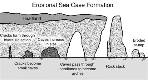14 Erosional Sea Cave Formation Author Download Scientific Diagram