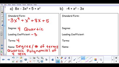 Classifying Polynomials - YouTube