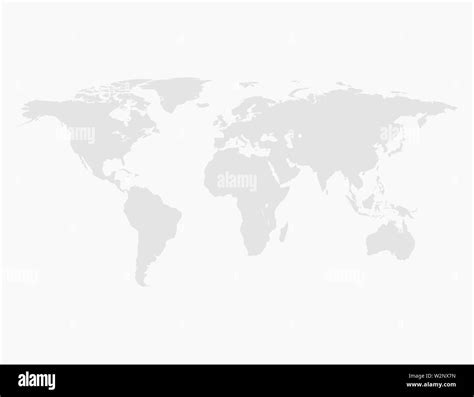 Mapa Del Mundo Con Los Cinco Continentes Ilustraci N Vectorial Imagen
