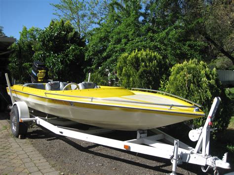 19ft. CHARGER BOAT (Yellow/ White) WITH TRAILER & MOTOR ...