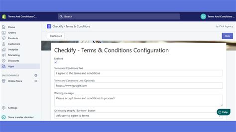 Easily Add A Terms And Conditions Checkbox In Your Cart Shopify