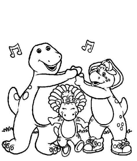 Barney And Friends Cartoons Free Printable Coloring Pages