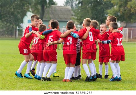 Kids Soccer Football Team Huddle Stock Photo 515241232 Shutterstock
