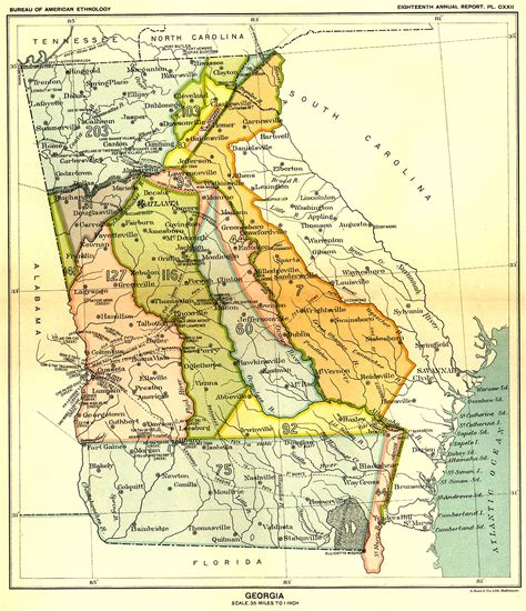 Indian Land Cessions Maps And Treaties In The American Southeast