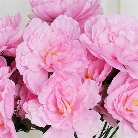 60 Pink Silk Peony Flowers Arrangements Diy Wedding Centerpieces