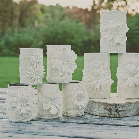 Feel free to take a look at today's collection of diy how to transform your tin cans into adorable decor ideas and share your thoughts with me. 3 painted tin can. Wedding centerpiece. by StyleJarsandCans | Crafts | Pinterest | Wedding ...
