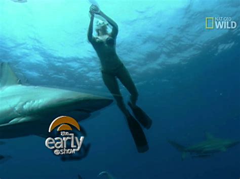 Bikini Clad Women Skip Cage To Swim With Sharks Cbs News