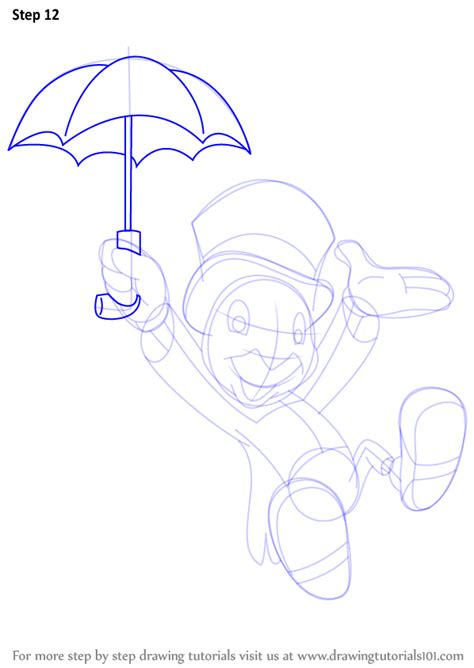 Learn How To Draw Jiminy Cricket From Pinocchio Pinocchio