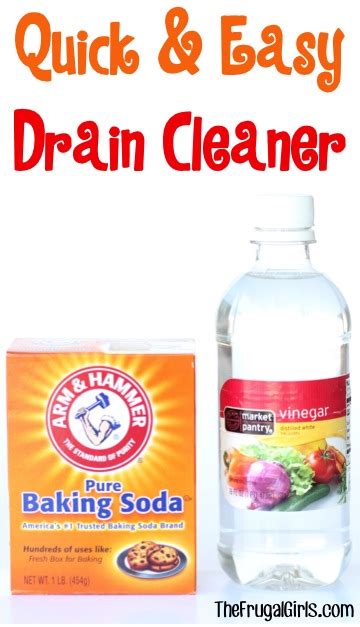 Drain Cleaner Baking Soda Vinegar Trick The Frugal Girls