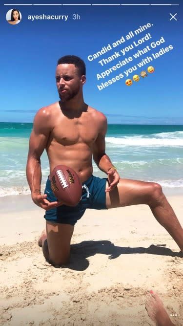 Ayesha Curry Shares Sexy Shirtless Pic Of Steph On Vacation All Mine