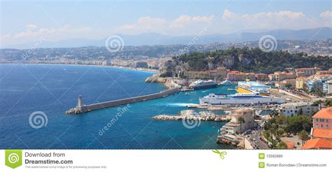 City Of Nice Promenade Des Anglais Waterfront Aerial View French