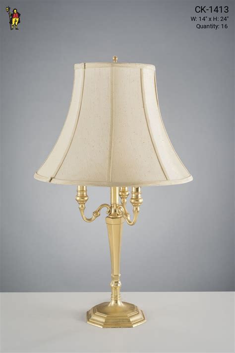 Polished Brass Candle Table Lamp Table Lamps Collection City