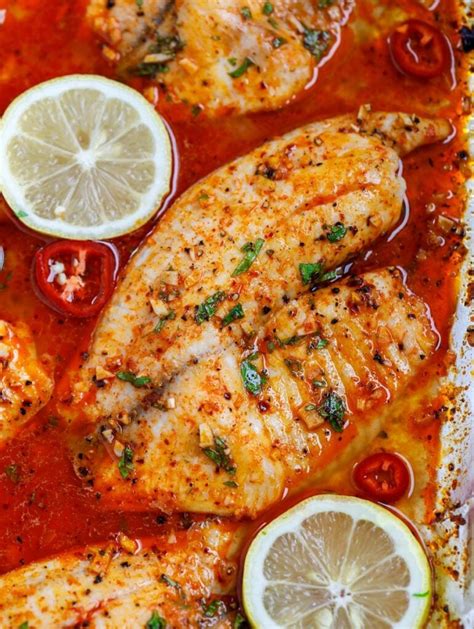 Spicy Lemon Baked Tilapia Recipe Cookin With Mima