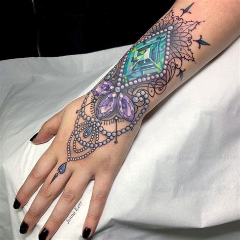 Jewelled Cuff Jewelry Tattoo Designs Best Tattoos For Women Cuff Tattoo